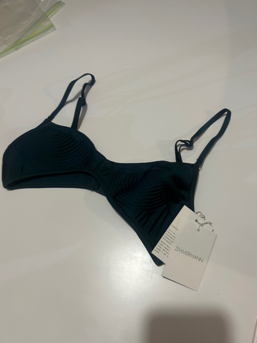 Zimmermann Black Sculpted Underwire Bralette